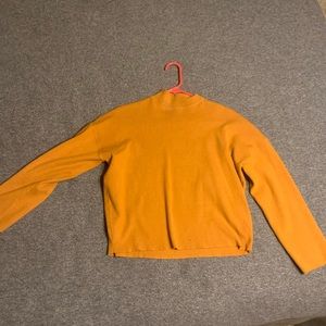 Roolee orange mock neck sweater